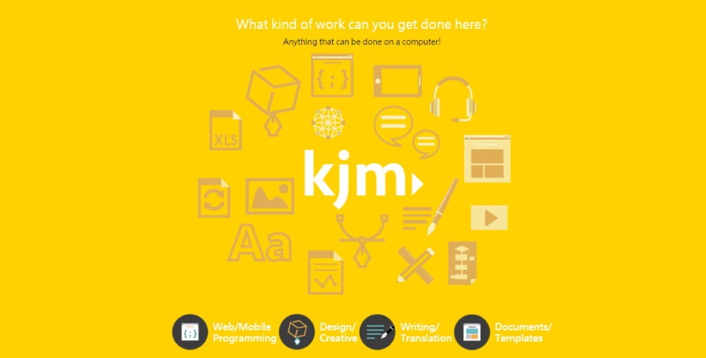 kjm 不單是一個聯繫企業和自由工作者的平台，更為他們解決業務問題。