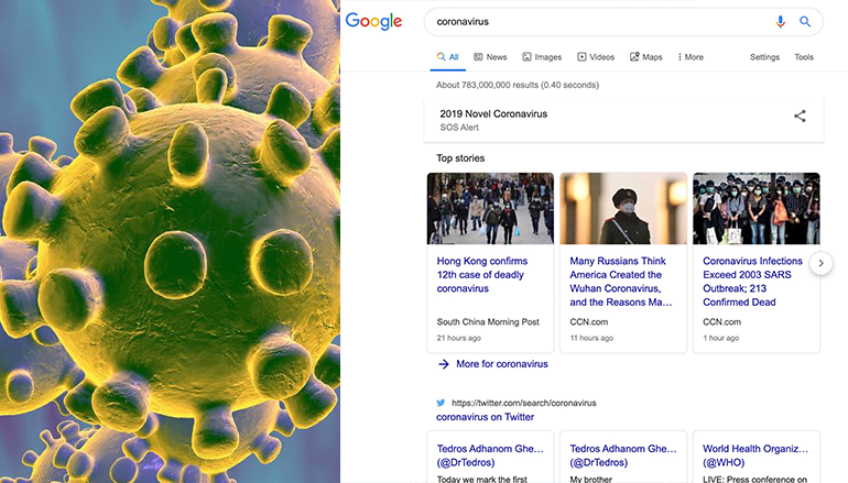 Google 與世衛合作 推新型冠狀病毒專頁（只限英語）